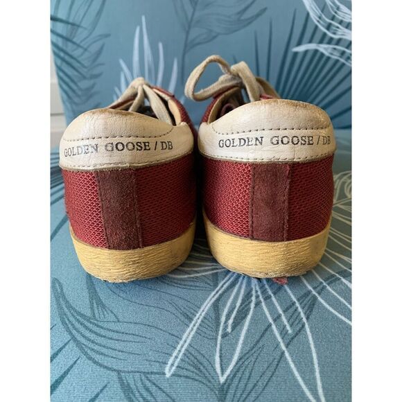 Golden Goose Superstar Red White SNEAKERS GYM SHOES women’s sz 36 5.5 6 WORN - Picture 4 of 9